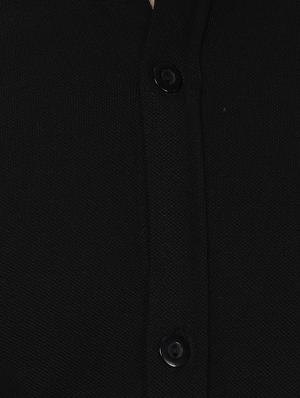 black solid casual shirt - 16674938 - Standard Image - 5
