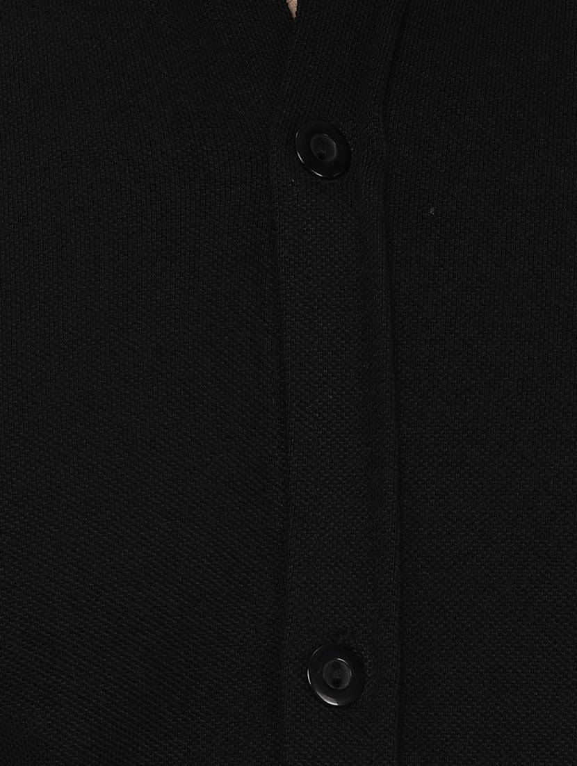black solid casual shirt - 16674938 - Zoom Image - 5
