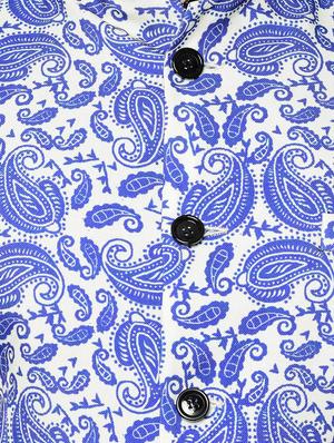 blue paisley single breasted casual blazer - 16675091 - Standard Image - 5
