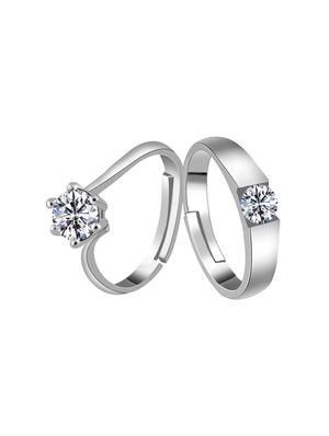 silver tone silver plated finger ring - 16675123 - Standard Image - 2