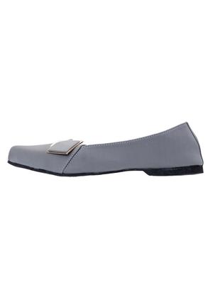 grey slip on ballerinas - 16675141 - Standard Image - 2