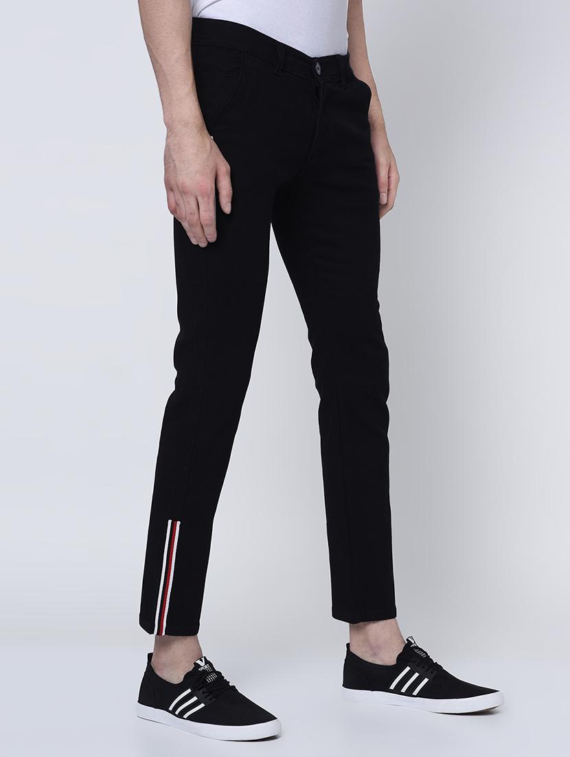 black side striped chinos - 16675270 - Zoom Image - 2