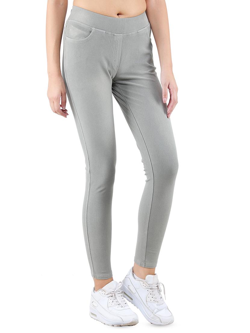 high rise solid jeggings - 16675821 - Zoom Image - 2