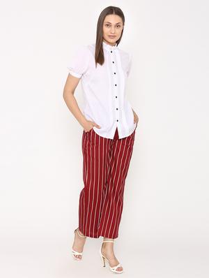 frill detail puff sleeved top - 16675905 - Standard Image - 2