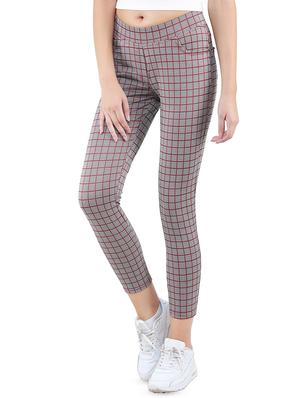 high rise checkered jeggings - 16676064 - Standard Image - 2