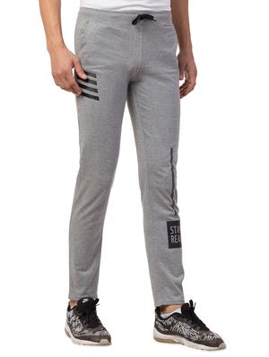 grey printed full length track pant - 16676066 - Standard Image - 2