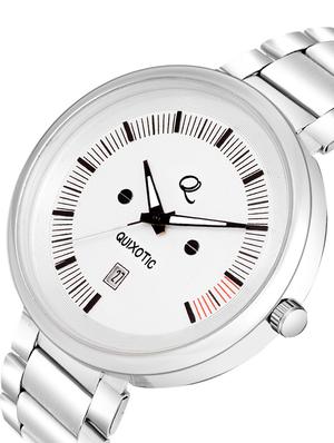 stylish white dial date functioning wrist watch - for men - 16676304 - Standard Image - 2
