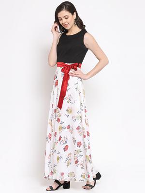tie knot floral maxi dress - 16677102 - Standard Image - 2