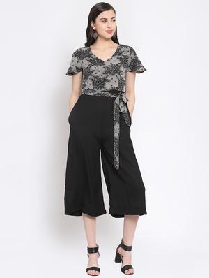 tie knot floral jumpsuit - 16677133 - Standard Image - 2
