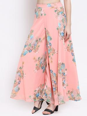 high rise floral palazzo - 16677134 - Standard Image - 2