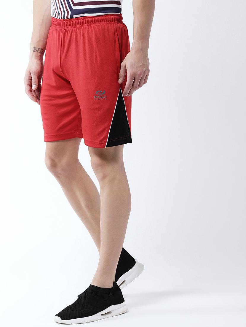 red color block shorts - 16677138 - Zoom Image - 2