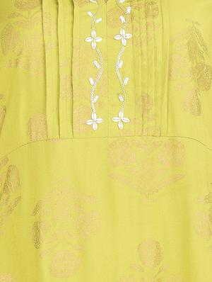 foil printed kurta palazzo suit set - 16677544 - Standard Image - 5