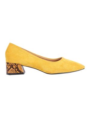 yellow slip on pumps - 16678019 - Standard Image - 2