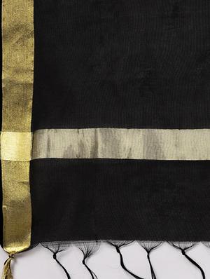 bordered plain dupatta - 16678126 - Standard Image - 2