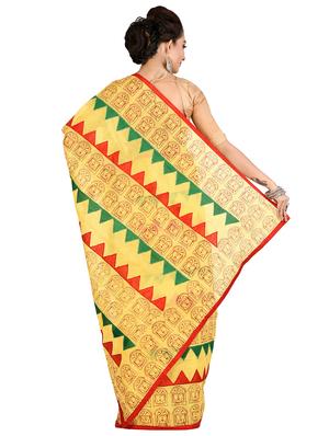 tant handloom saree with blouse - 16678287 - Standard Image - 2