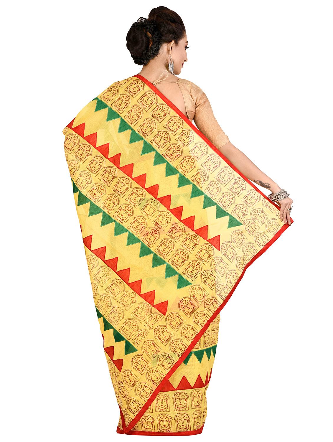 tant handloom saree with blouse - 16678287 - Zoom Image - 2
