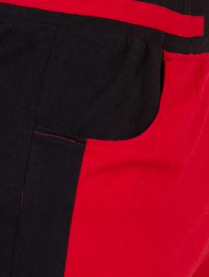 red color block track pant - 16679374 - Standard Image - 5