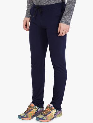 navy blue solid track pant - 16679402 - Standard Image - 2