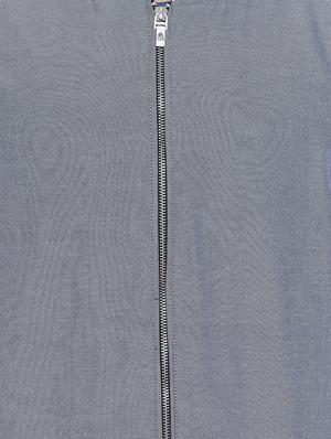 grey solid casual jacket - 16679731 - Standard Image - 5