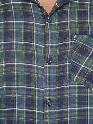 green checkered casual shirt - 16680066 - Standard Image - 5