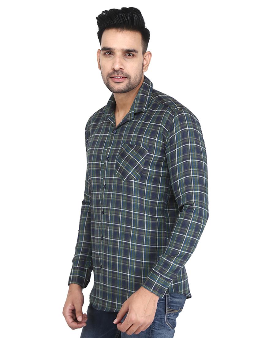 green checkered casual shirt - 16680066 - Zoom Image - 2