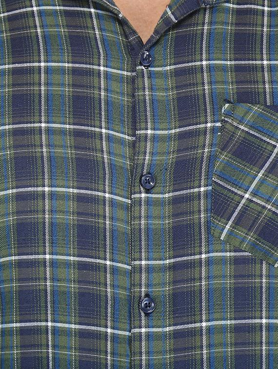 green checkered casual shirt - 16680066 - Zoom Image - 5
