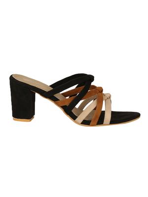 black slip on sandals - 16680136 - Standard Image - 2