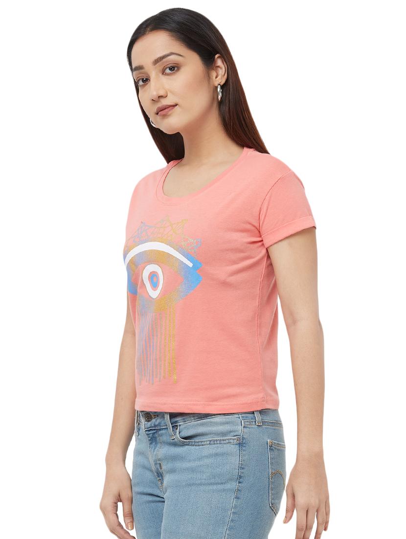 round neck graphic tee - 16680214 - Zoom Image - 2