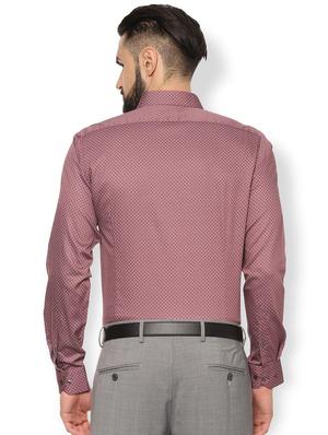 red printed formal shirt - 16680503 - Standard Image - 2