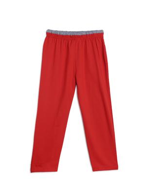 mid rise cotton track pant - 16680786 - Standard Image - 2
