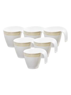 porcelain tea cups with real gold design (set of 6) - 16680894 - Standard Image - 2