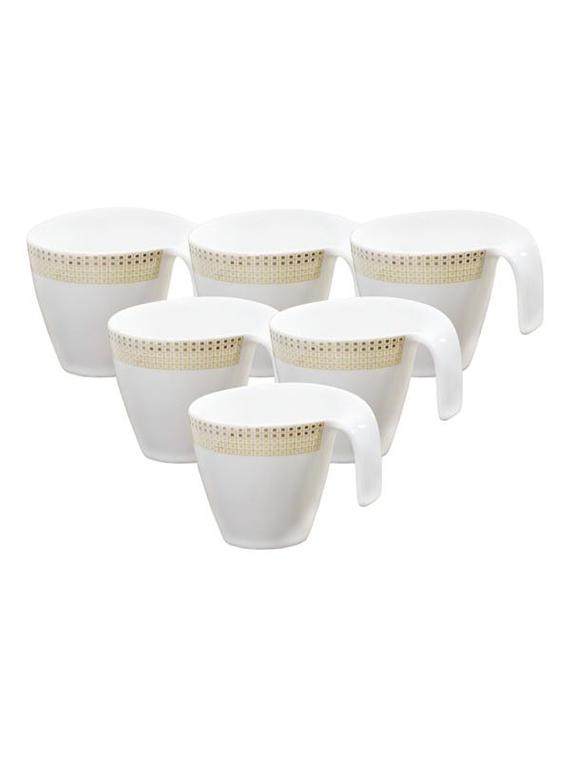 porcelain tea cups with real gold design (set of 6) - 16680894 - Zoom Image - 2