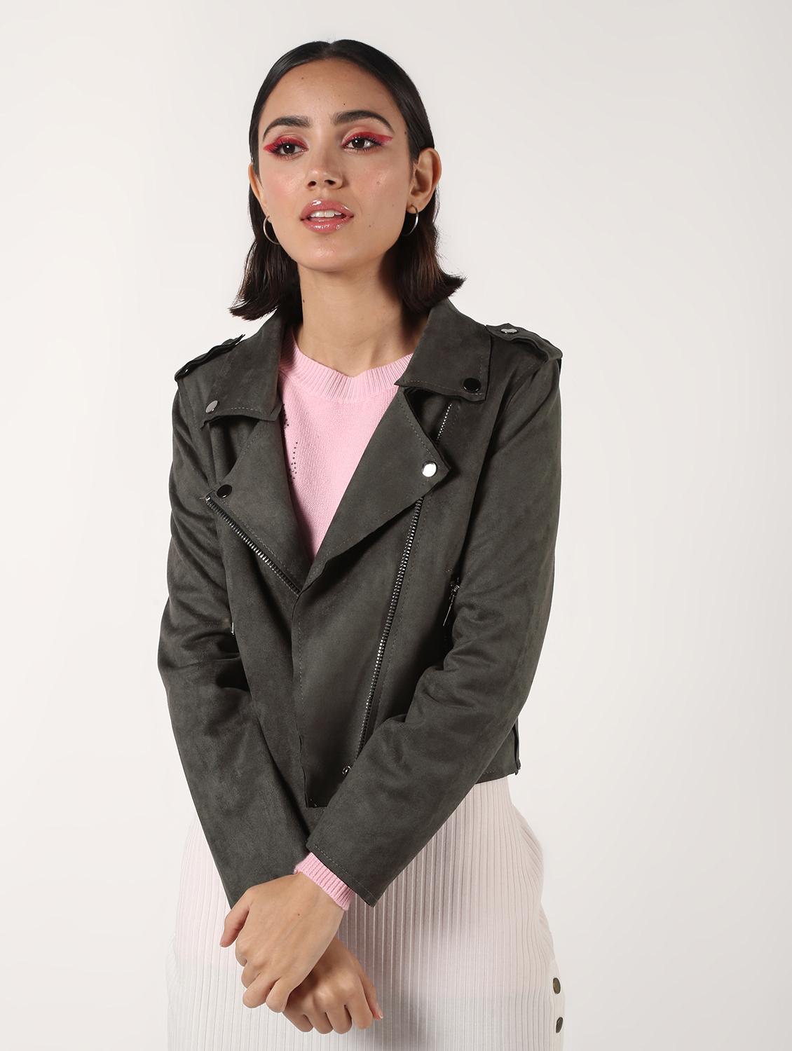 lapel neck crop blazer - 16680931 - Zoom Image - 2