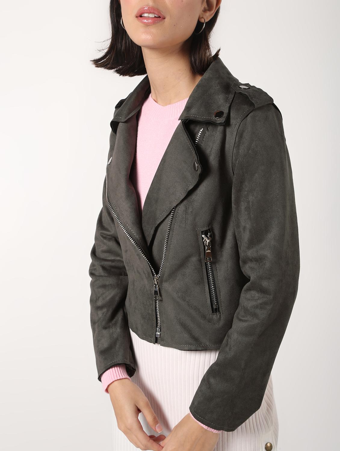 lapel neck crop blazer - 16680931 - Zoom Image - 5