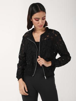 long sleeved laced jacket - 16680941 - Standard Image - 2
