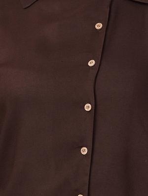 shirt collar long sleeved top - 16681332 - Standard Image - 5