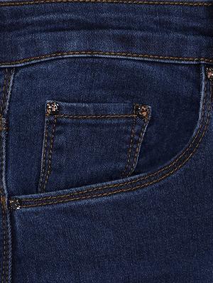 high rise turn up hem jeans - 16681444 - Standard Image - 5