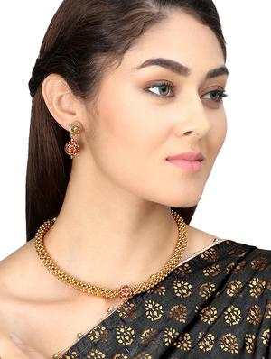 gold plated chain necklace - 16681481 - Standard Image - 5