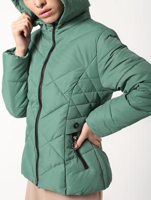 hooded neck quilted jacket - 16681620 - Standard Image - 5