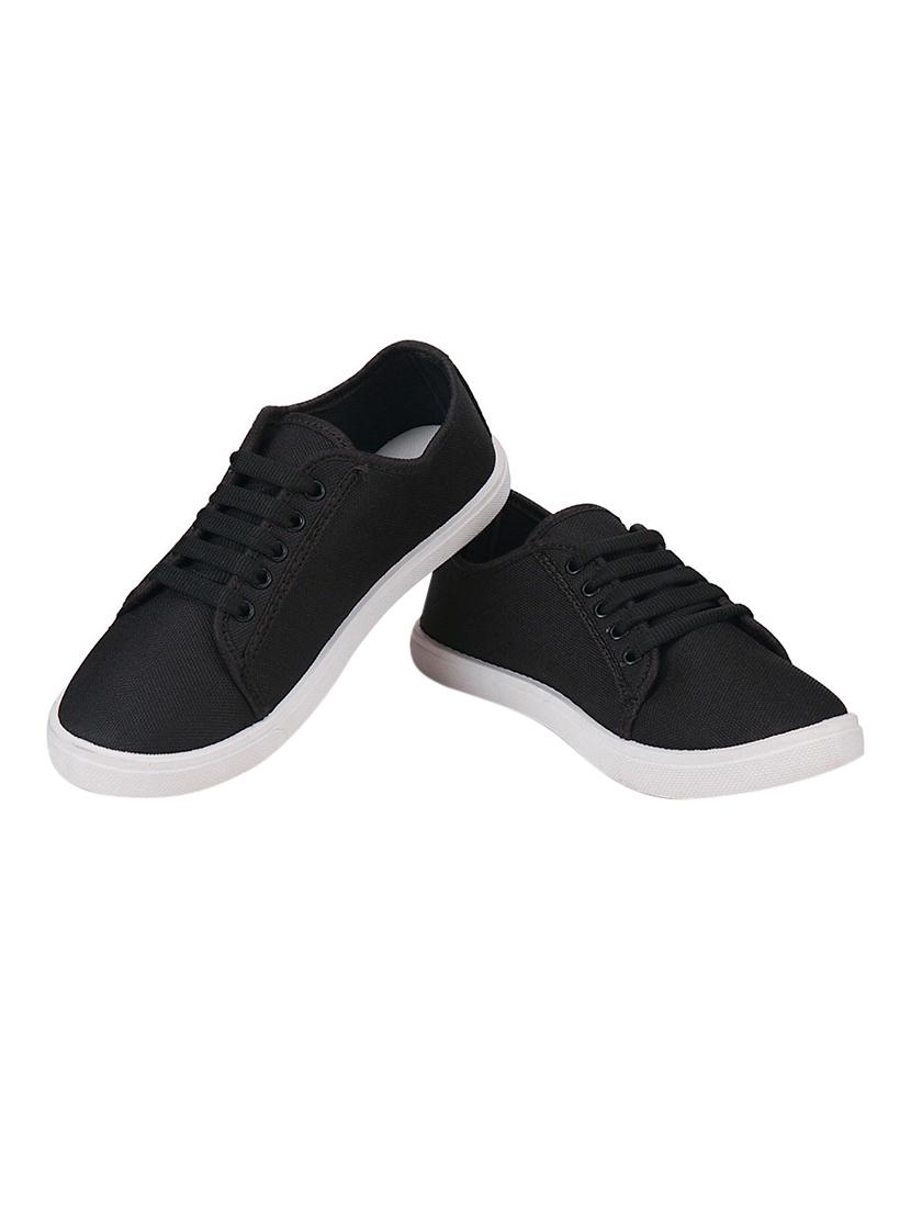 black lace-up sports shoes - 16681632 - Zoom Image - 2