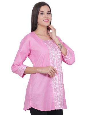 embroidered straight kurti - 16681685 - Standard Image - 2