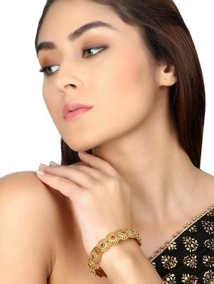 pink gold tone plated bangles - 16681861 - Standard Image - 5