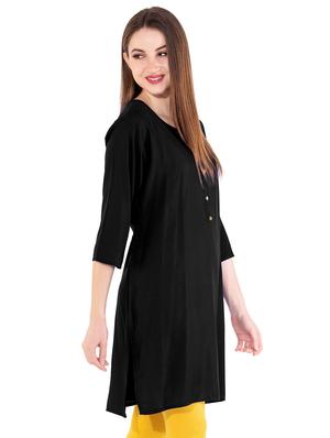 solid straight kurta - 16681932 - Standard Image - 2