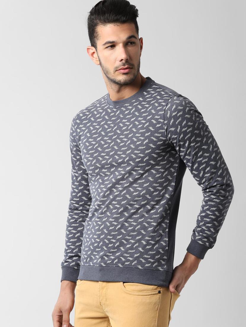 grey printed sweatshirt - 16681980 - Zoom Image - 2