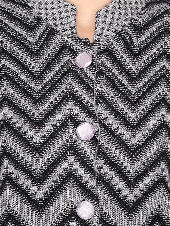 pocket detail long sleeved wool cardigan - 16682107 - Zoom Image - 5