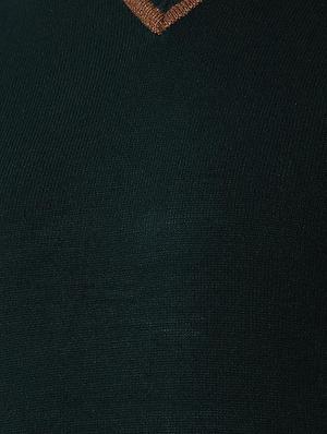 green acrylic solid pullover - 16682458 - Standard Image - 5