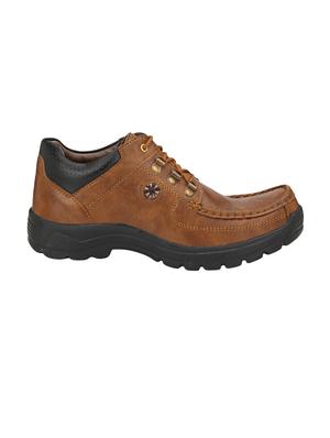 tan leatherette low ankle boots - 16682505 - Standard Image - 2