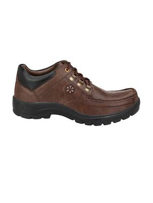 brown leatherette low ankle boots - 16682506 - Standard Image - 2