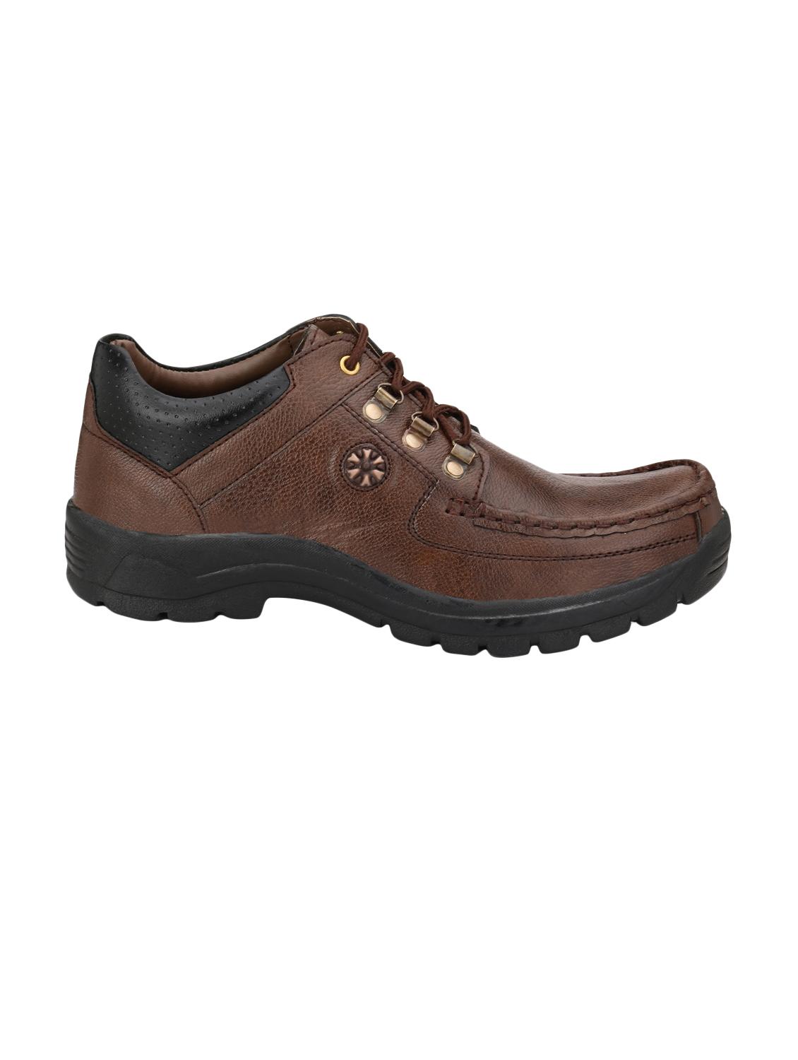 brown leatherette low ankle boots - 16682506 - Zoom Image - 2