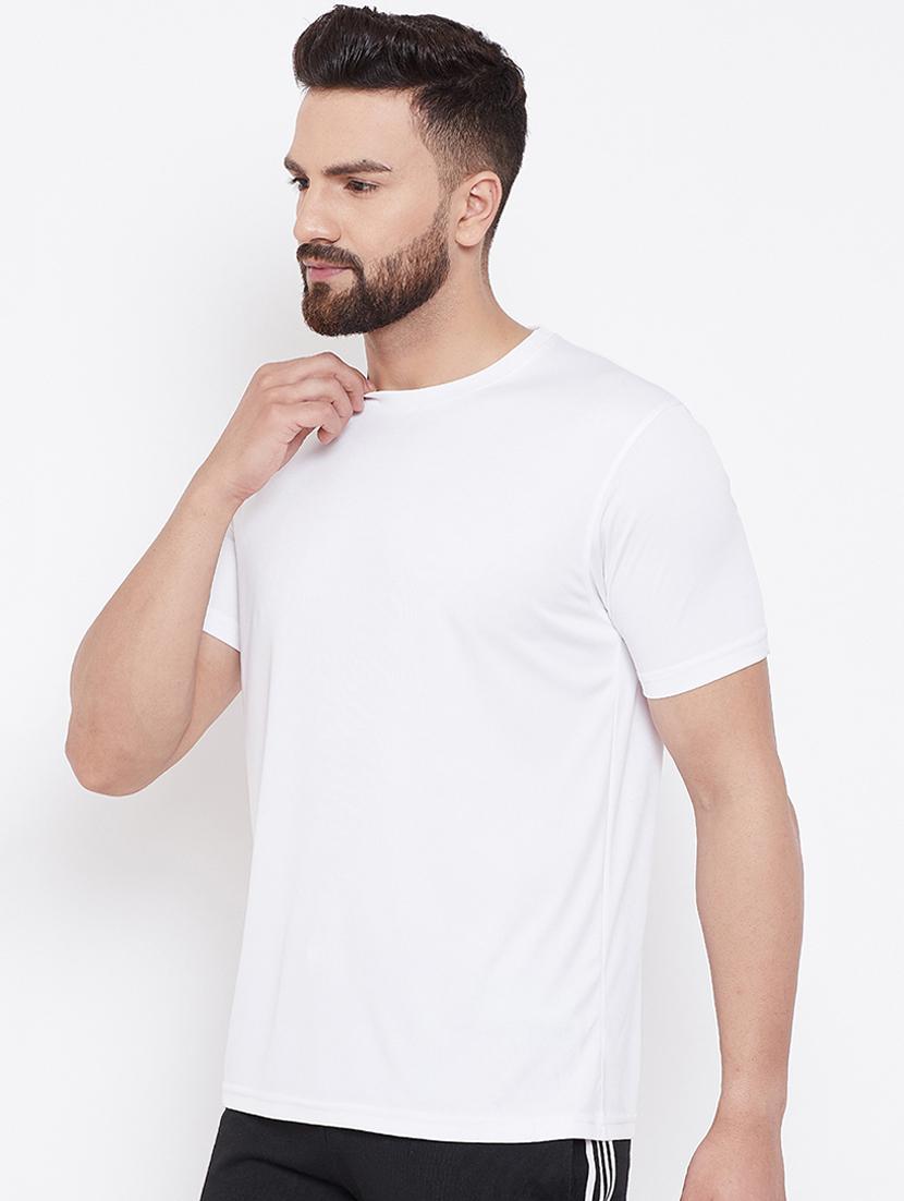 white solid t-shirt - 16682967 - Zoom Image - 2